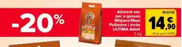 Carrefour Market ULTIMA Aliment sec per a gossos Mitjans/Maxi Pollastre i arròs Adult oferta