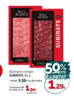 Condis SUBIRATS Bull blanc o negre oferta