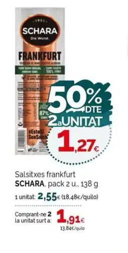 Condis SCHARA Salsitxes frankfurt oferta