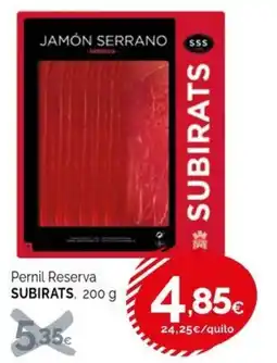 Condis SUBIRATS Pernil Reserva oferta