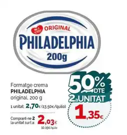Condis PHILADELPHIA Formatge crema original oferta
