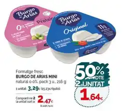 Condis BURGO DE ARIAS MINI Formatge fresc oferta