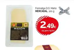 Condis MERCADAL Formatge D.O. Mahó oferta