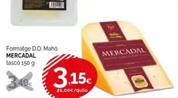 Condis MERCADAL Formatge D.O. Mahó oferta