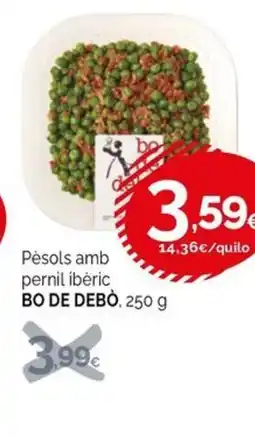 Condis BO DE DEBÒ Pèsols amb pernil ibèric oferta