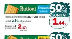 Condis BUITONI Massa per empanada oferta