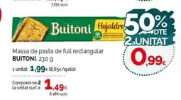 Condis BUITONI Massa per empanada oferta