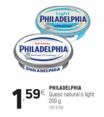 Coviran Philadelphia Queso Natural o Light 200 g oferta