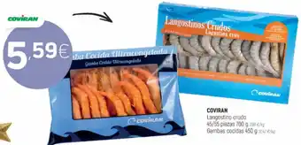 Coviran Coviran Langostino Crudo 45/55 Piezas 700 g , Gambas Cocidas 450 g oferta