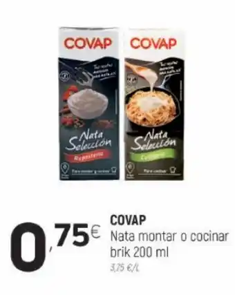 Coviran Covap Nata Montar o Cocinar Brik 200 ml oferta
