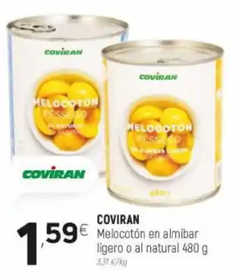 Coviran Coviran Melocotón En Almibar Ligero o Al Natural 480 g oferta