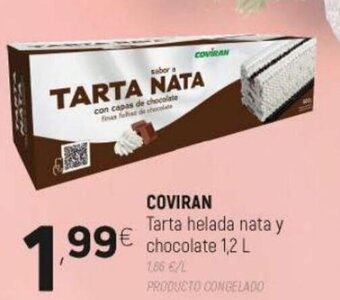 Coviran Coviran Tarta Helada Nata y Chocolate 1.2 L oferta