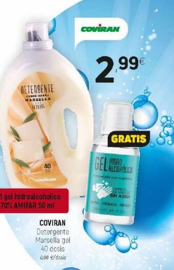 Coviran Coviran Detergente Marsella Gel 40 dosis oferta