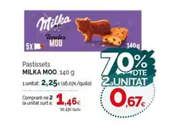 Condis MILKA MOO Pastissets oferta