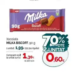 Condis MILKA BISCOFF Xocolata oferta
