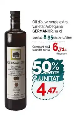 Condis GERMANOR Oli d'oliva verge extra. varietat Arbequina oferta