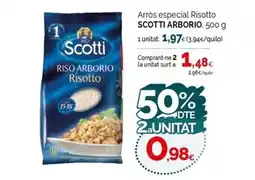 Condis SCOTTI ARBORIO Arròs especial Risotto oferta