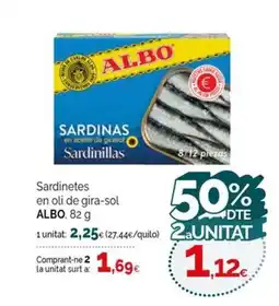Condis ALBO Sardinetes en oli de gira-sol oferta