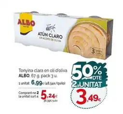 Condis ALBO Tonyina clara en oli d'oliva oferta