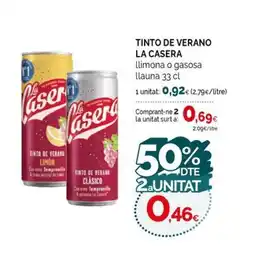 Condis LA CASERA Tinto de verano oferta