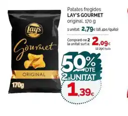 Condis LAY'S GOURMET Patates fregides oferta