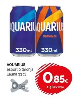 Condis AQUARIUS esport o taronja llauna oferta