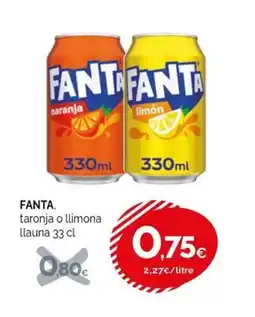 Condis FANTA taronja o llimona llauna oferta