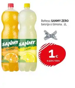 Condis SANMY ZERO Refresc taronja o llimona oferta