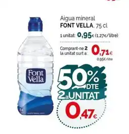 Condis FONT VELLA Aigua mineral oferta