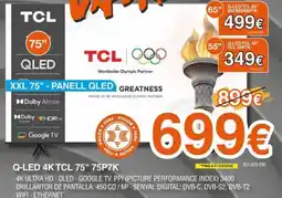 Expert TCL Q-led 4k 75" 75p7k oferta