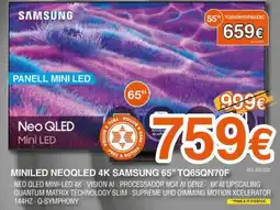 Expert SAMSUNG Miniled neoqled 4k 65" tq65qn70f oferta