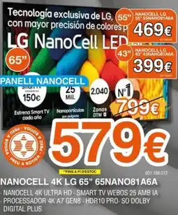 Expert LG Nanocell 4k 65" 65nano81a6a oferta
