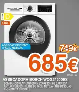 Expert BOSCH Assecadora wqg24200es oferta