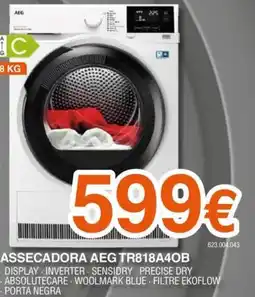 Expert AEG Assecadora tr818a40b oferta