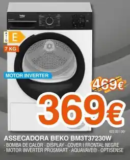 Expert BEKO Assecadora bm3t37230w oferta