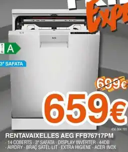Expert AEG Rentavaixelles ffb76717pm oferta
