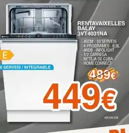 Expert BALAY Rentavaixelles 3vt4031na oferta