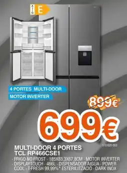 Expert TCL Multi-door 4 portes rp466cse1 oferta