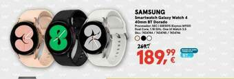 Worten Samsung Smartwatch Galaxy Watch 4 40mm Bt Dorado oferta