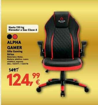 Worten Alpha Gamer Silla Gaming Sirius oferta
