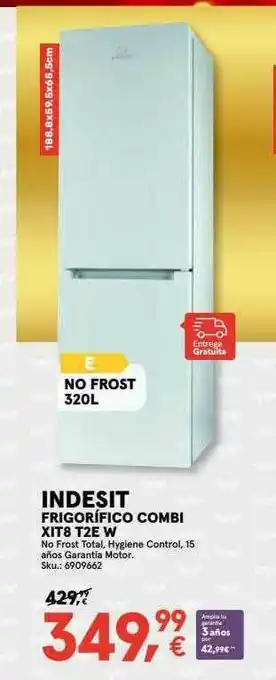Worten Indesit Frigorífico Combi Xit8 T2e W oferta