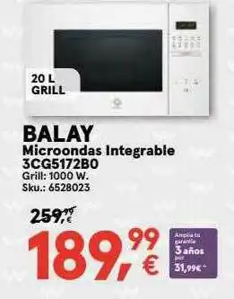 Worten Balay Integrable 3cg5172b0 oferta