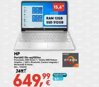Worten Hp Portátil 15-eq1051ns oferta