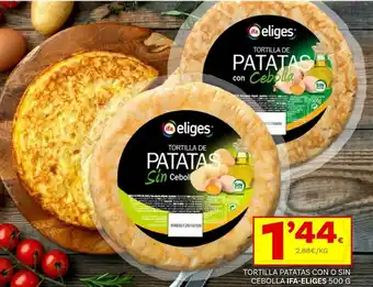 Supermercados Dani Tortilla Patatas Con O Sin Cebolla Ifa-eliges oferta