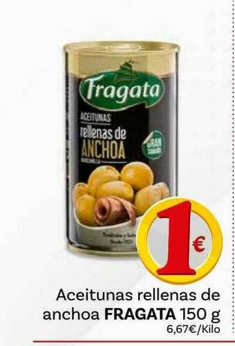 Supermercados Dani Aceitunas Rellenas De Anchoa Fragata oferta