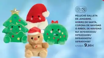 El Corte Inglés Corona - peluche galleta de jengibre, gorro de santa, de navidad o arbol de navidad oferta