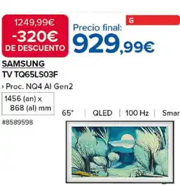Costco SAMSUNG TV TQ65LS03F oferta