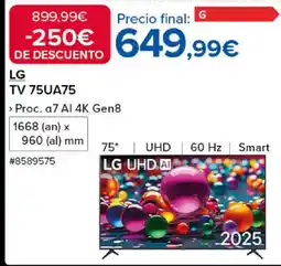 Costco LG TV 75UA75 oferta