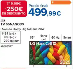 Costco LG TV 65NANO80 oferta