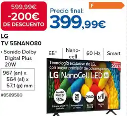 Costco LG TV 55NANO80 oferta